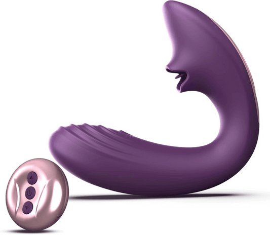 Vibrador JuicyWave™ – Estímulo Duplo com Língua Realista