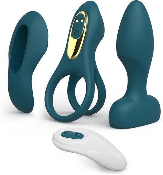 Trio MaxVibe – Kit Vibratório com 3 Estimuladores para Prazer a Dois