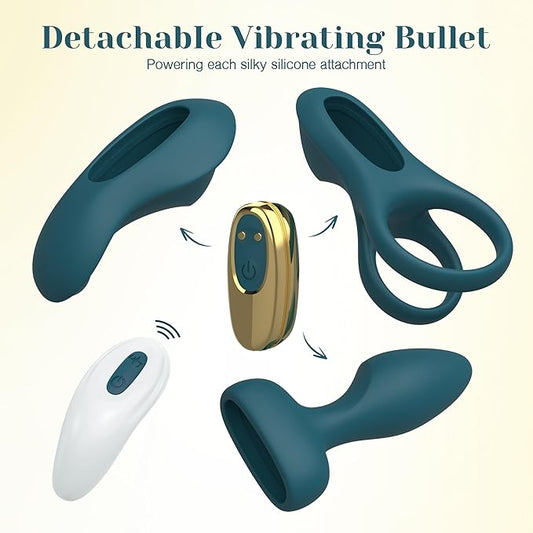 Trio MaxVibe – Kit Vibratório com 3 Estimuladores para Prazer a Dois
