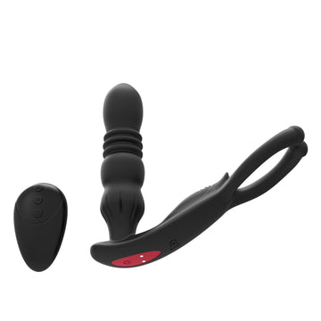 Anel Peniano com Plug Anal 2 em 1 – Ares