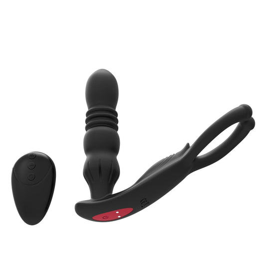Anel Peniano com Plug Anal 2 em 1 – Ares