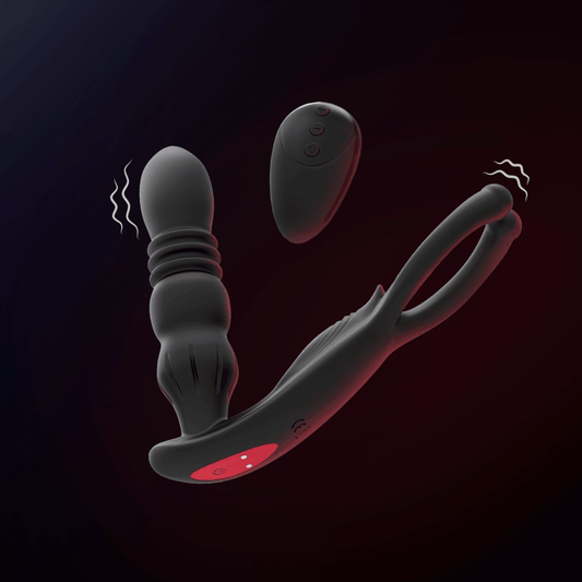 Anel Peniano com Plug Anal 2 em 1 – Ares